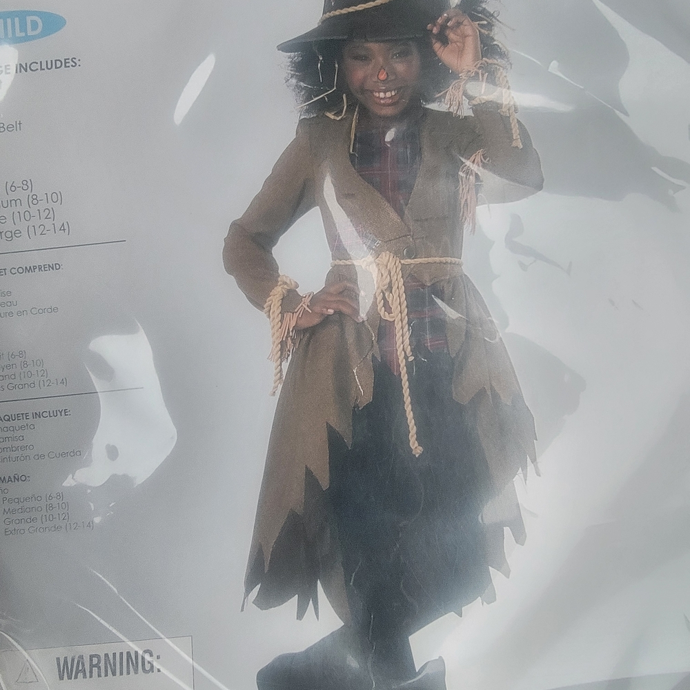 Kids Scarecrow Costume with Hat